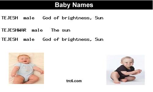 tejesh baby names